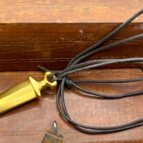 ROBERT LEE MORRIS RLM DAGGER GOLD PLATED SIGNED w/pouch & box - Picture 6 of 6